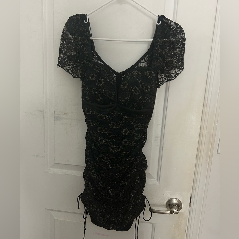 For Love And Lemons Black Lace Dress